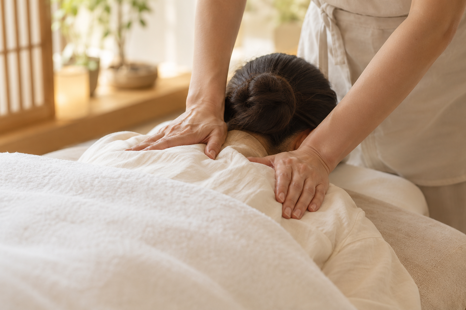 Couple massage treatment